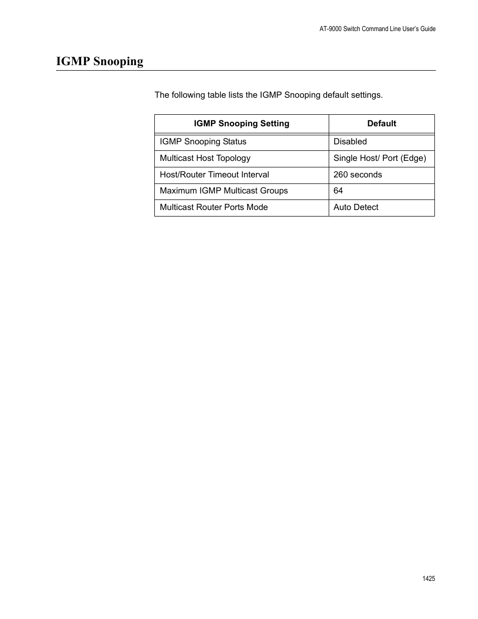 Igmp snooping, Igmp snooping 5 | Allied Telesis AT-9000 Series User Manual | Page 1453 / 1480