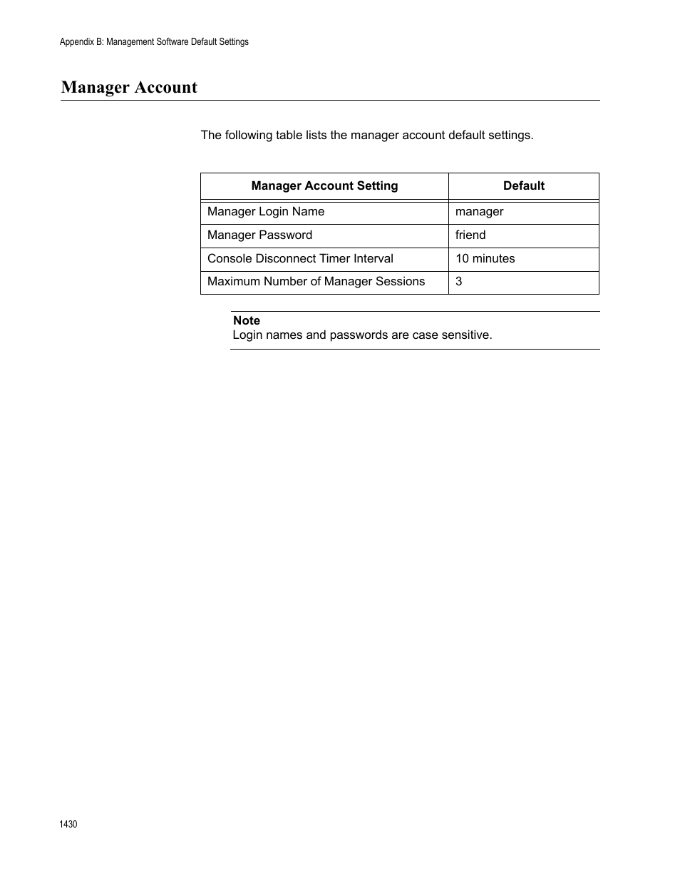 Manager account, Manager account 0 | Allied Telesis AT-9000 Series User Manual | Page 1458 / 1480