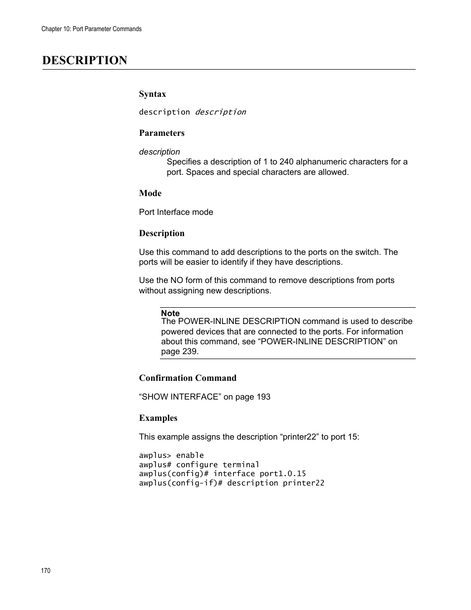 Description | Allied Telesis AT-9000 Series User Manual | Page 198 / 1480