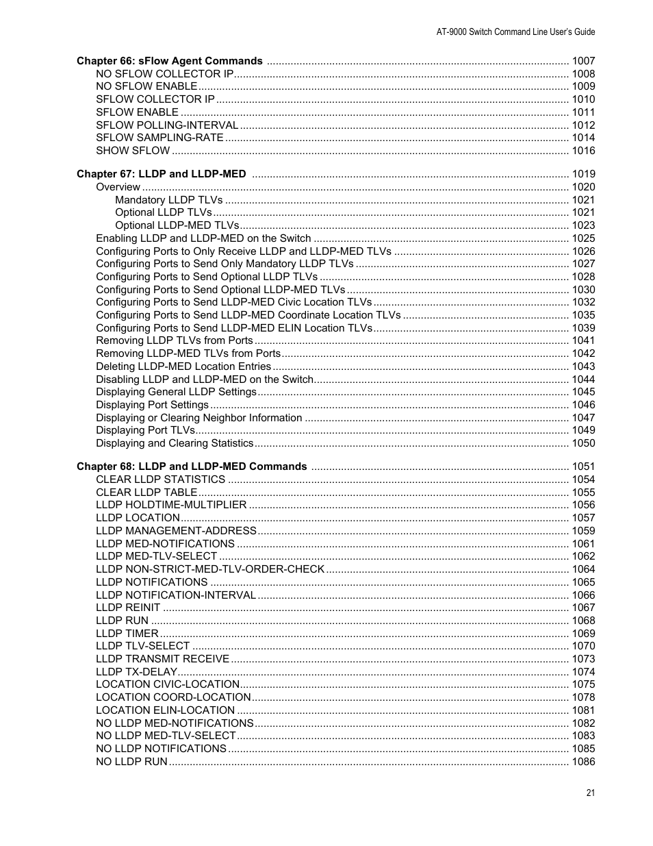 Allied Telesis AT-9000 Series User Manual | Page 21 / 1480