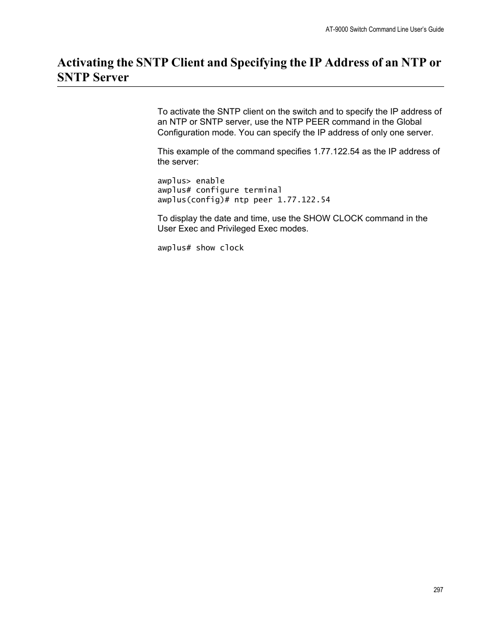 Allied Telesis AT-9000 Series User Manual | Page 325 / 1480