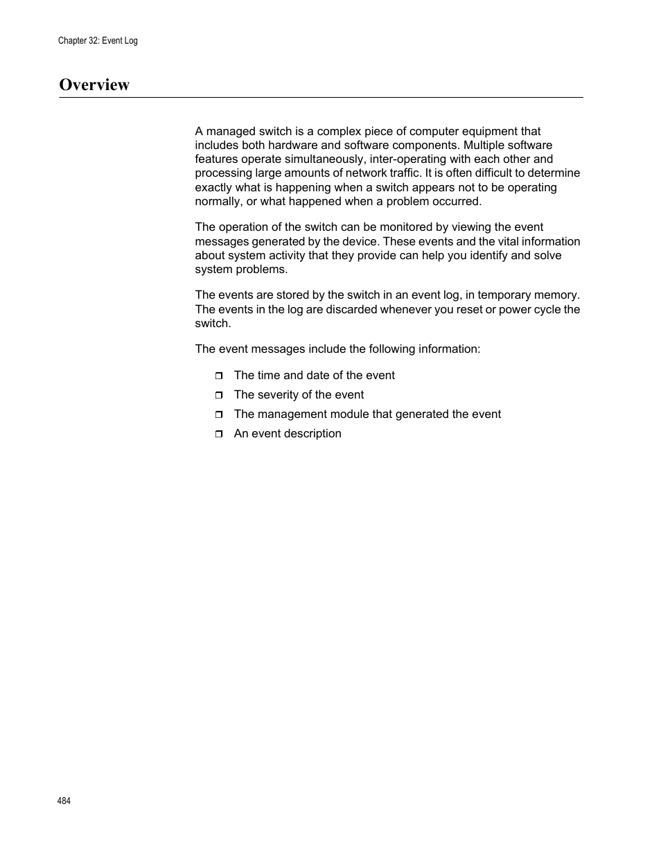 Overview | Allied Telesis AT-9000 Series User Manual | Page 512 / 1480