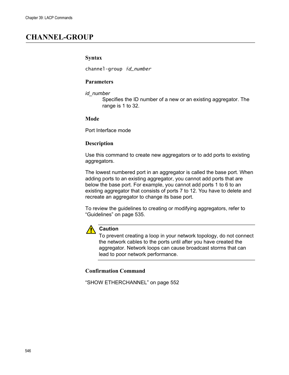 Channel-group | Allied Telesis AT-9000 Series User Manual | Page 574 / 1480