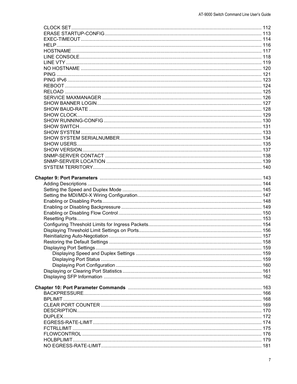 Allied Telesis AT-9000 Series User Manual | Page 7 / 1480