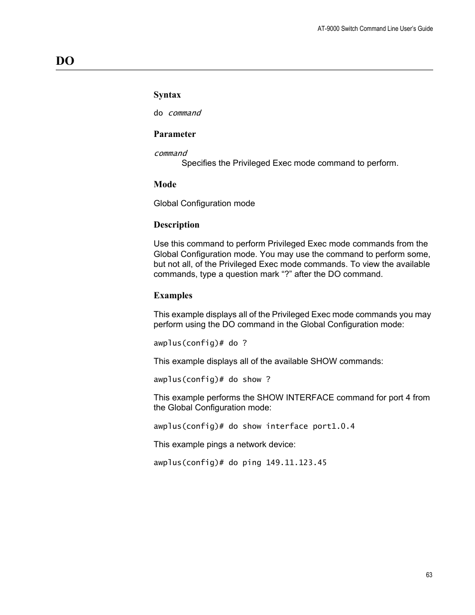 Allied Telesis AT-9000 Series User Manual | Page 91 / 1480