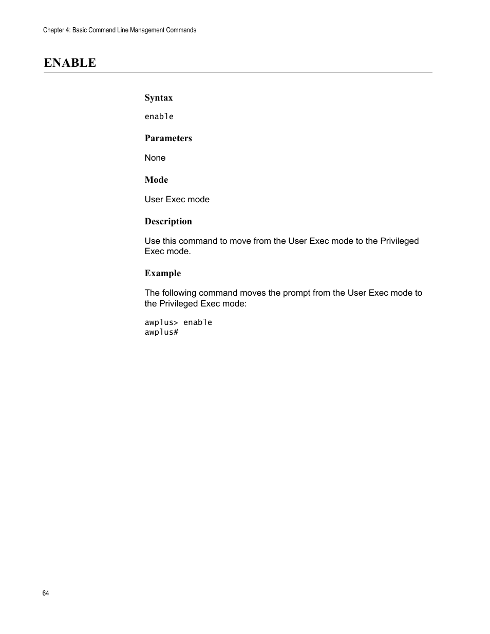 Enable | Allied Telesis AT-9000 Series User Manual | Page 92 / 1480