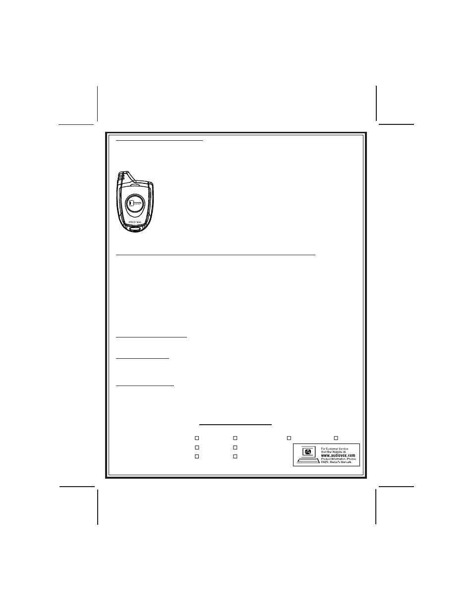 Audiovox PRESTIGE PLATINUM APS-901C User Manual | Page 2 / 2