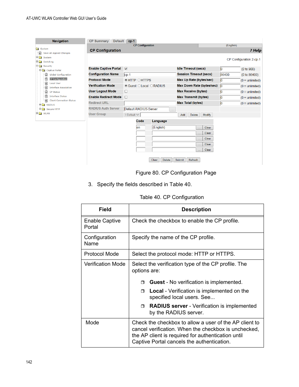 Allied Telesis AT-UWC Series User Manual | Page 142 / 368