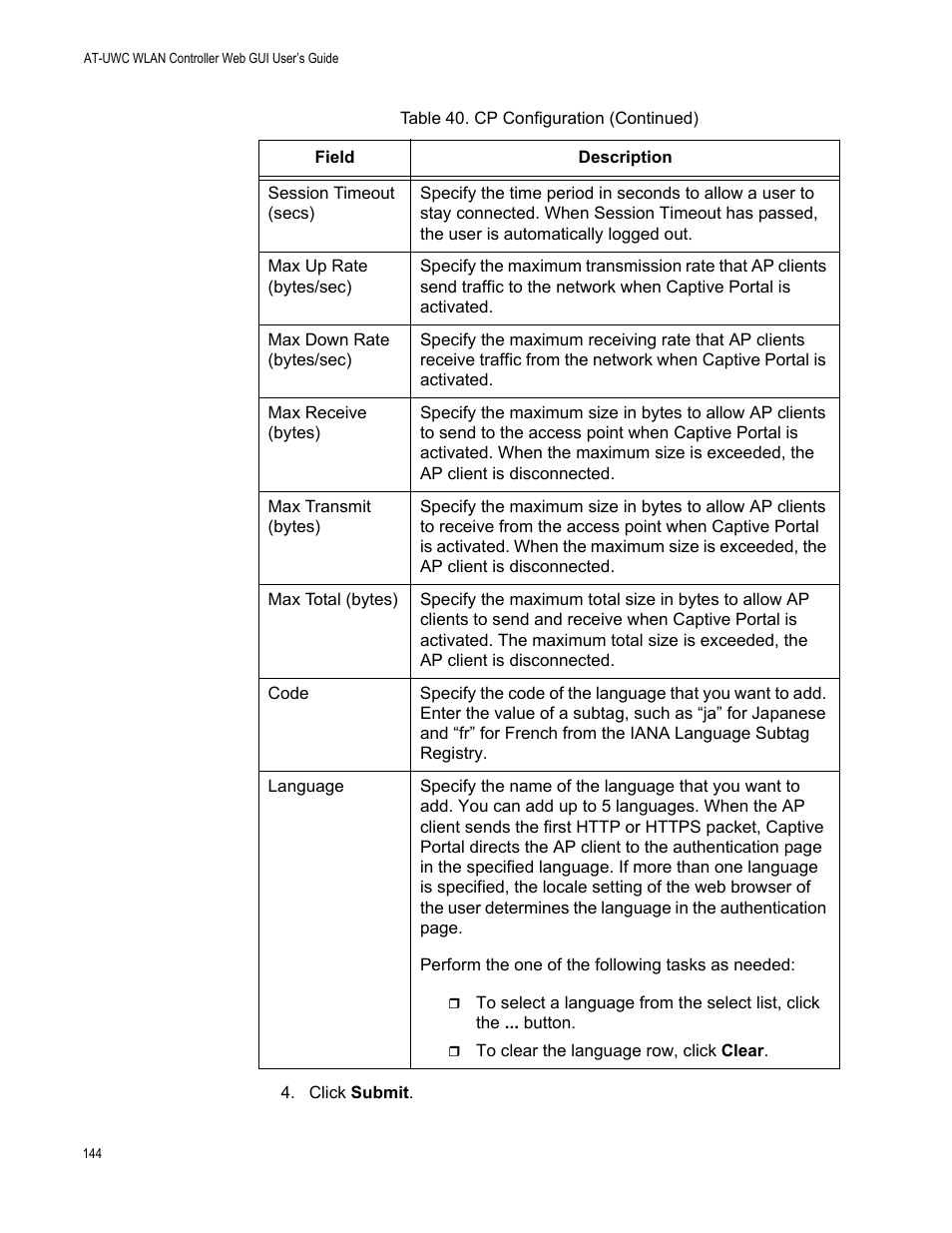 Allied Telesis AT-UWC Series User Manual | Page 144 / 368