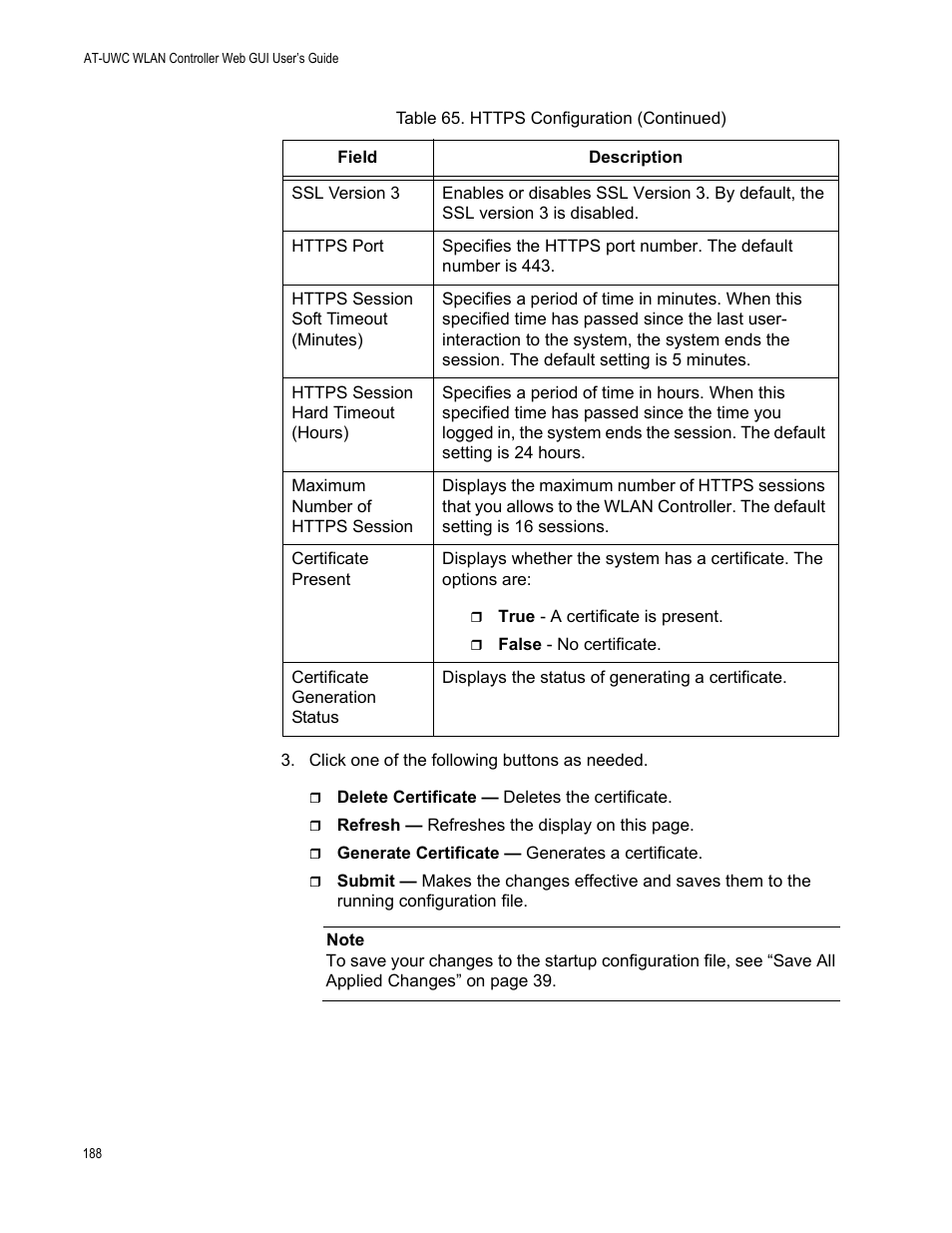 Allied Telesis AT-UWC Series User Manual | Page 188 / 368
