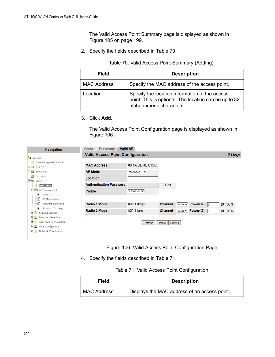Allied Telesis AT-UWC Series User Manual | Page 200 / 368