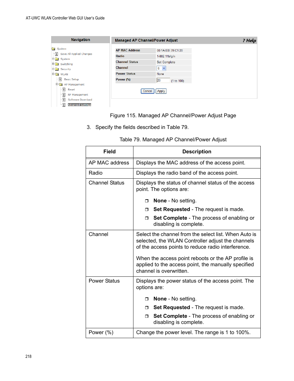 Allied Telesis AT-UWC Series User Manual | Page 218 / 368