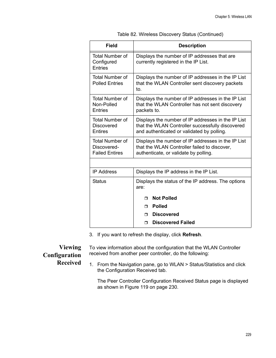 Viewing configuration received | Allied Telesis AT-UWC Series User Manual | Page 229 / 368