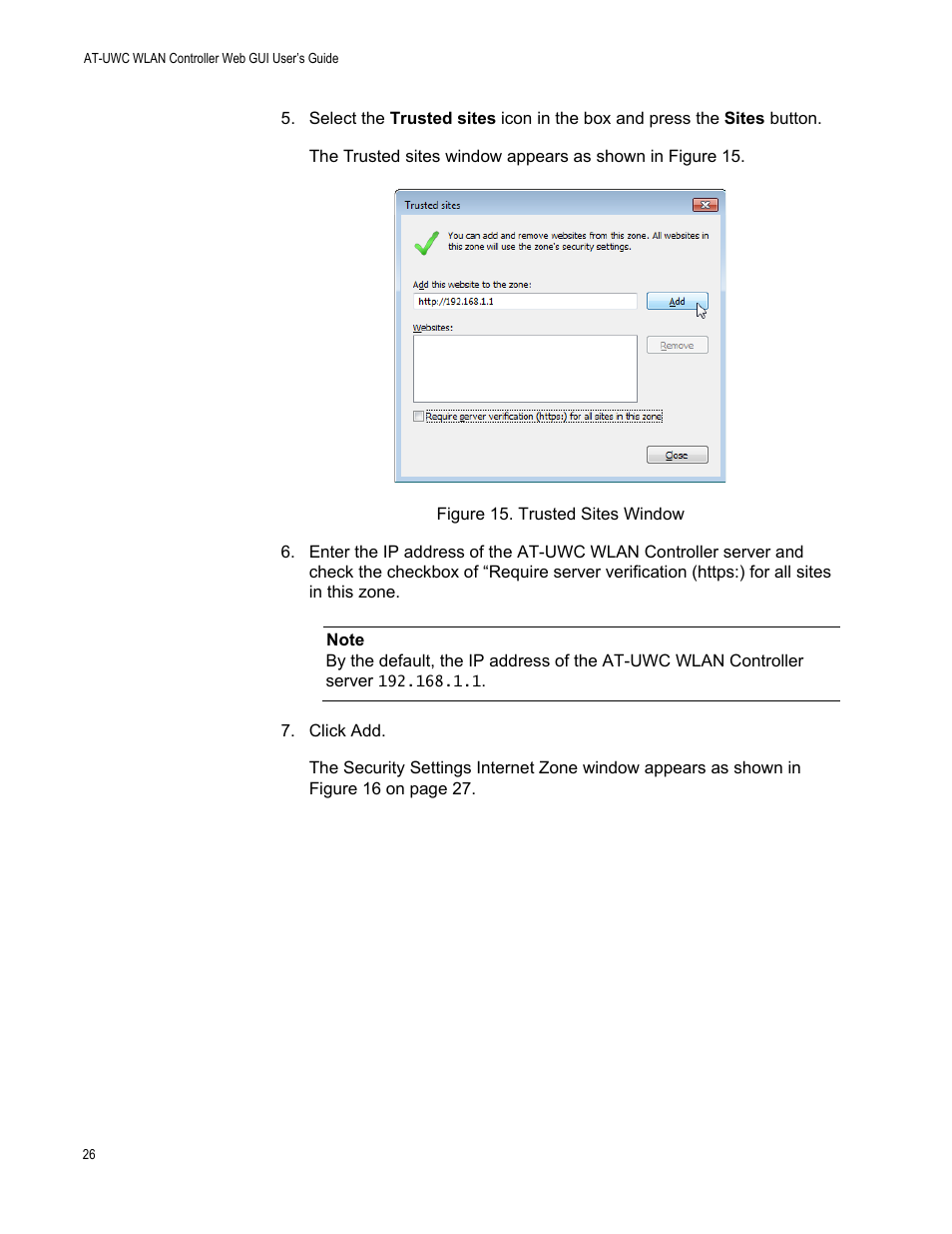 Allied Telesis AT-UWC Series User Manual | Page 26 / 368