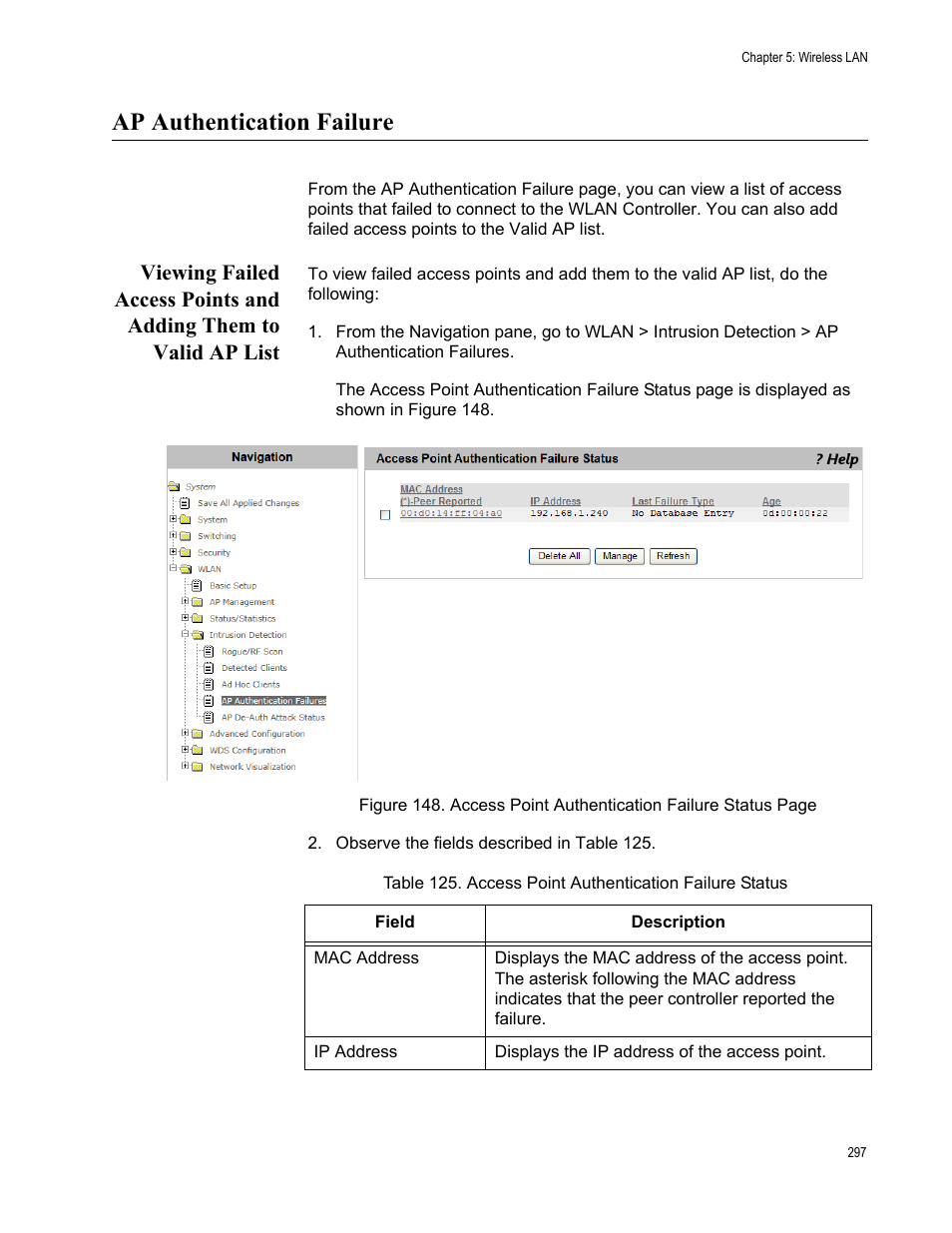 Ap authentication failure | Allied Telesis AT-UWC Series User Manual | Page 297 / 368