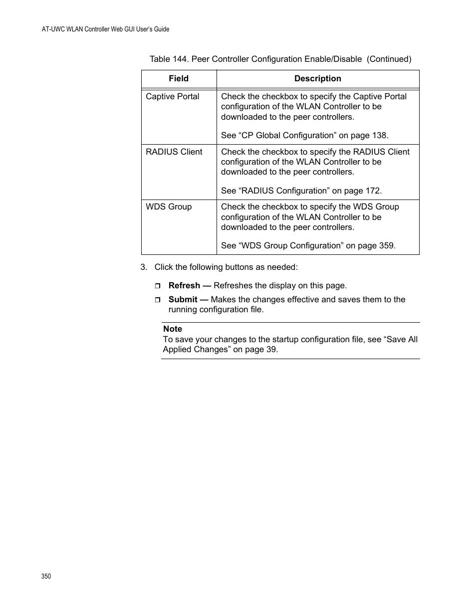 Allied Telesis AT-UWC Series User Manual | Page 350 / 368