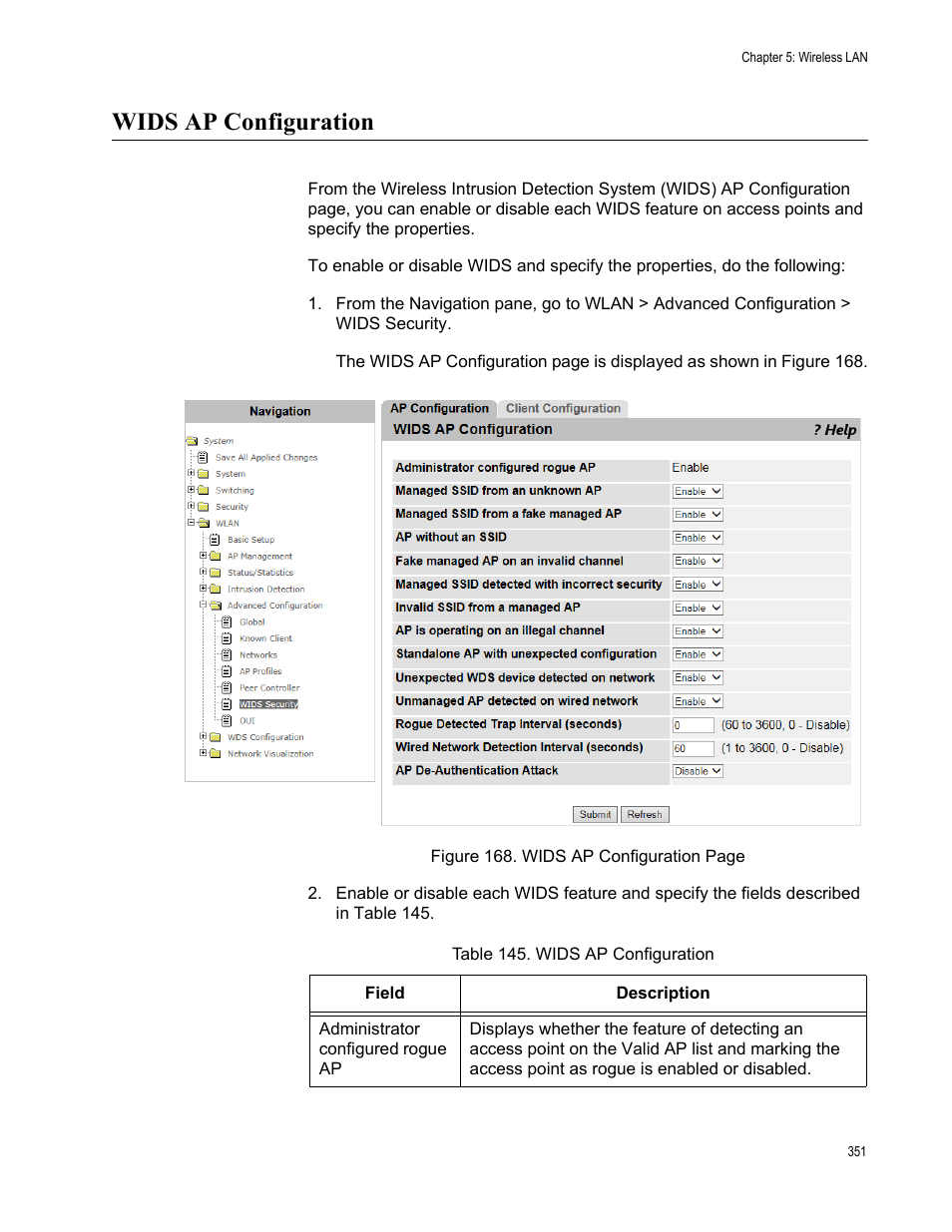 Wids ap configuration | Allied Telesis AT-UWC Series User Manual | Page 351 / 368