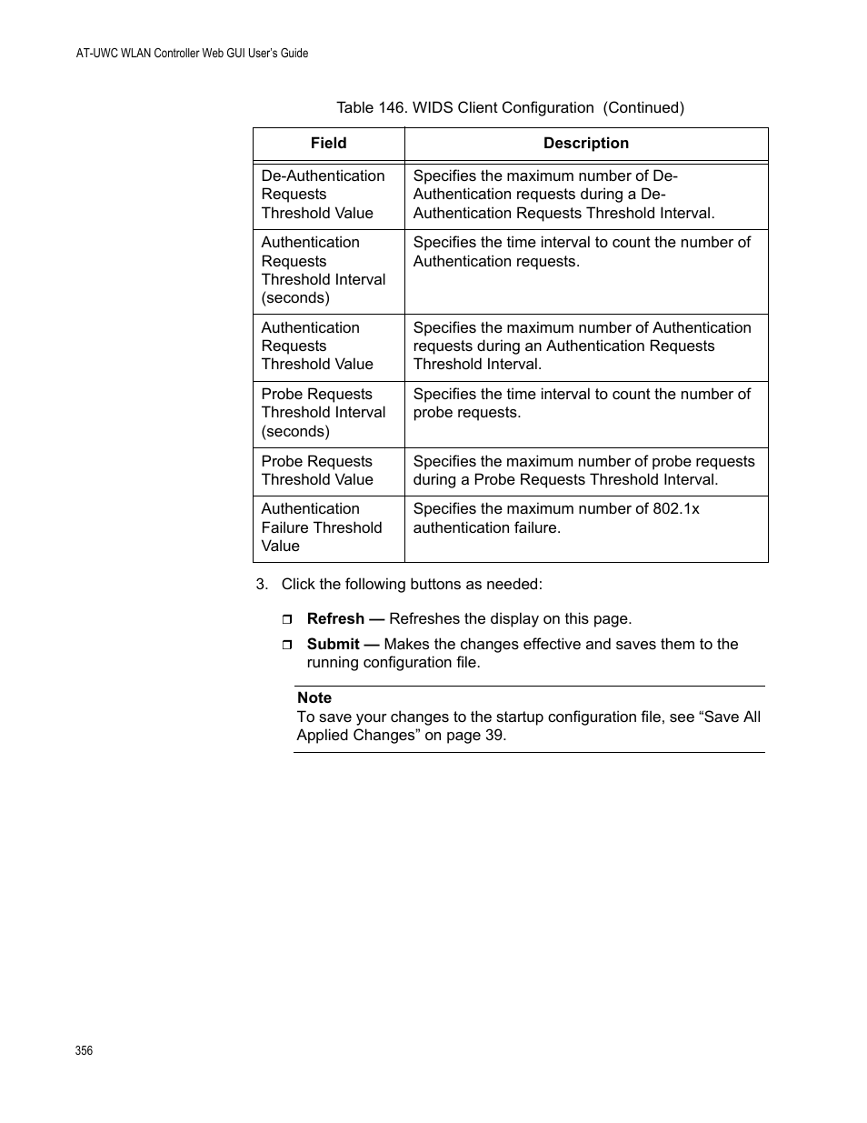 Allied Telesis AT-UWC Series User Manual | Page 356 / 368