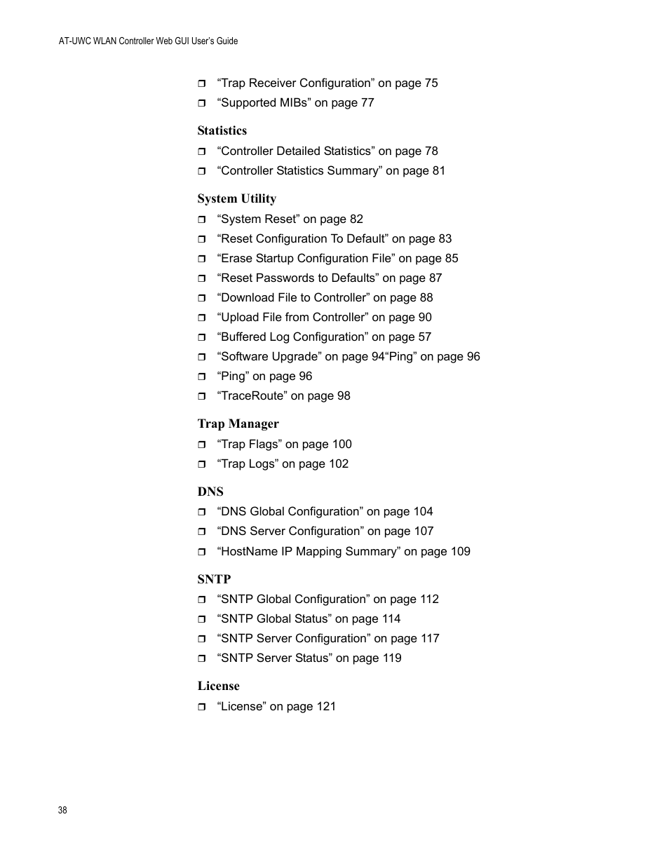 Allied Telesis AT-UWC Series User Manual | Page 38 / 368