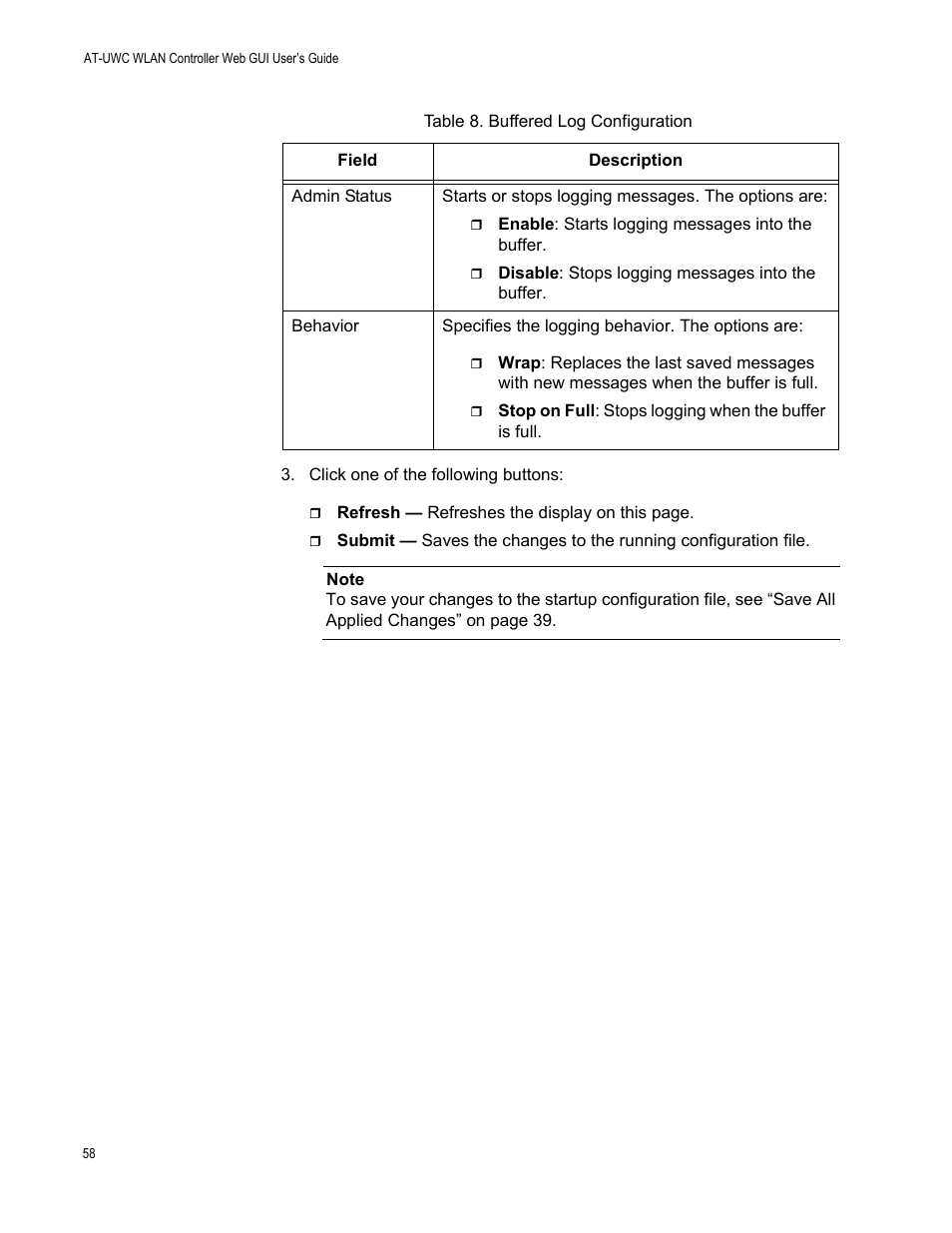Allied Telesis AT-UWC Series User Manual | Page 58 / 368