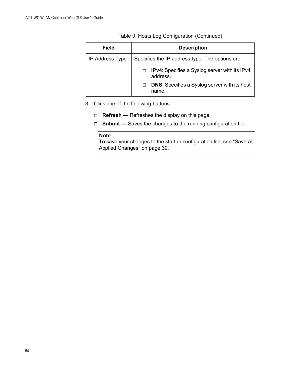 Allied Telesis AT-UWC Series User Manual | Page 64 / 368