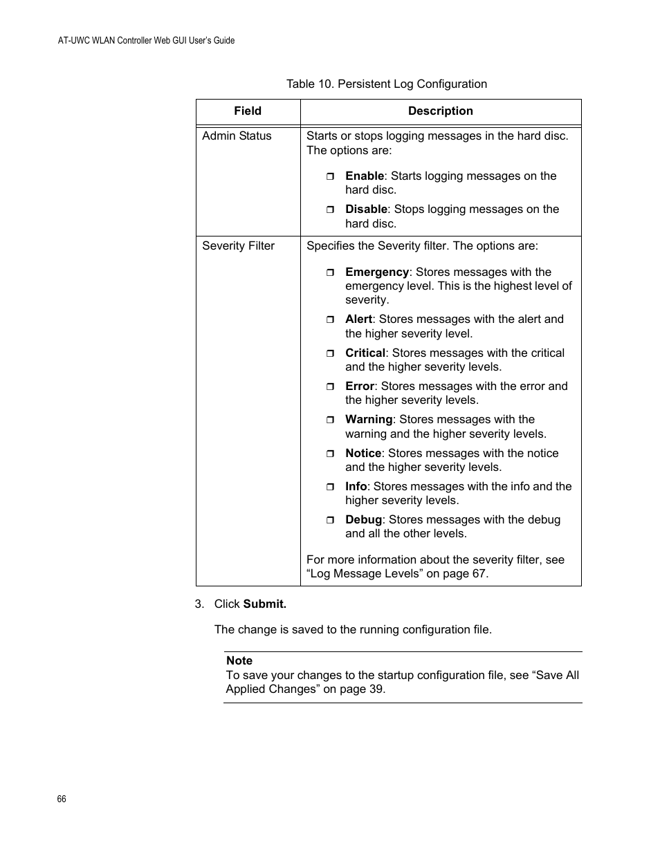 Allied Telesis AT-UWC Series User Manual | Page 66 / 368