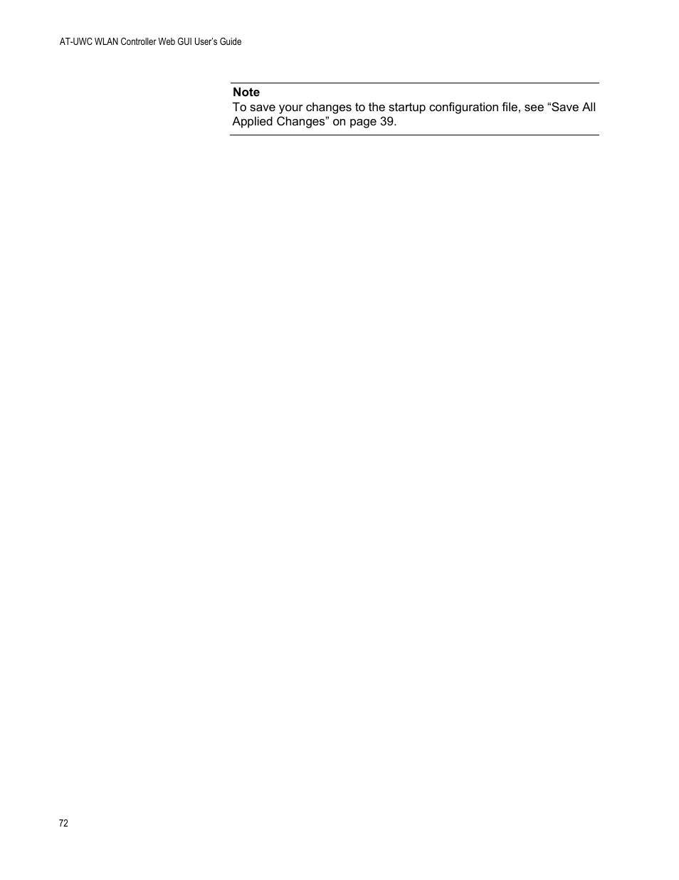 Allied Telesis AT-UWC Series User Manual | Page 72 / 368