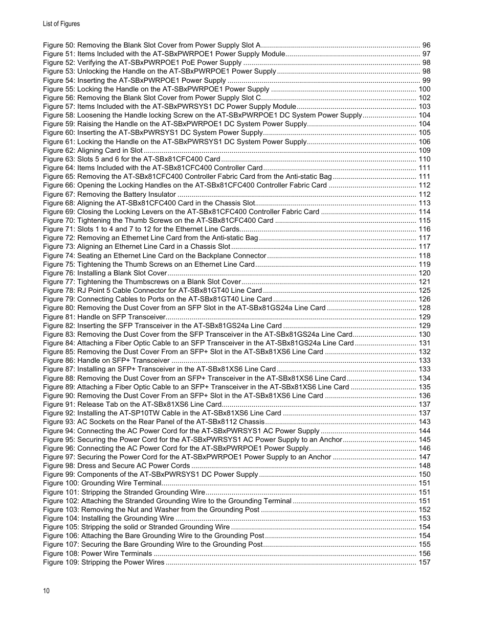 Allied Telesis SwitchBlade x8112 User Manual | Page 10 / 240