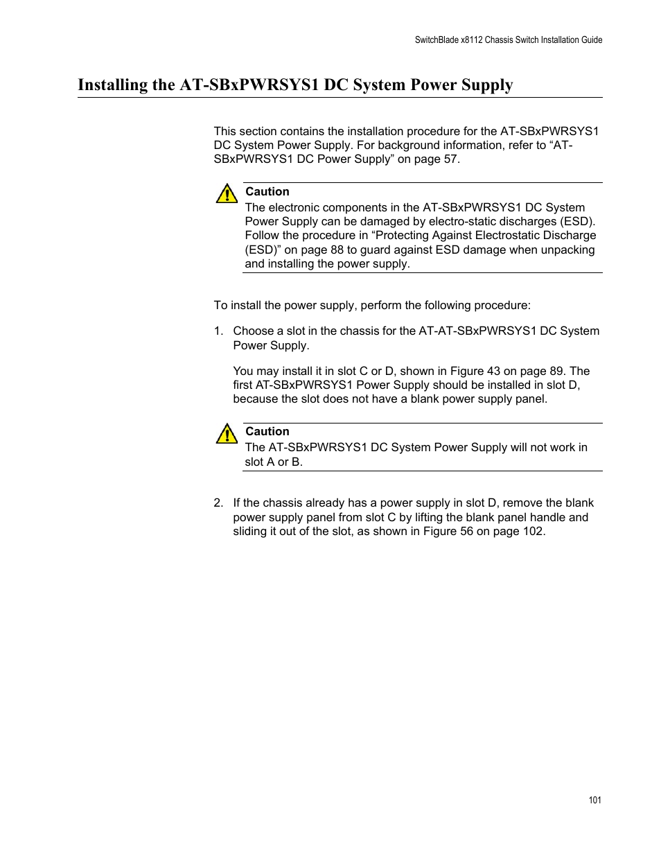 Allied Telesis SwitchBlade x8112 User Manual | Page 101 / 240