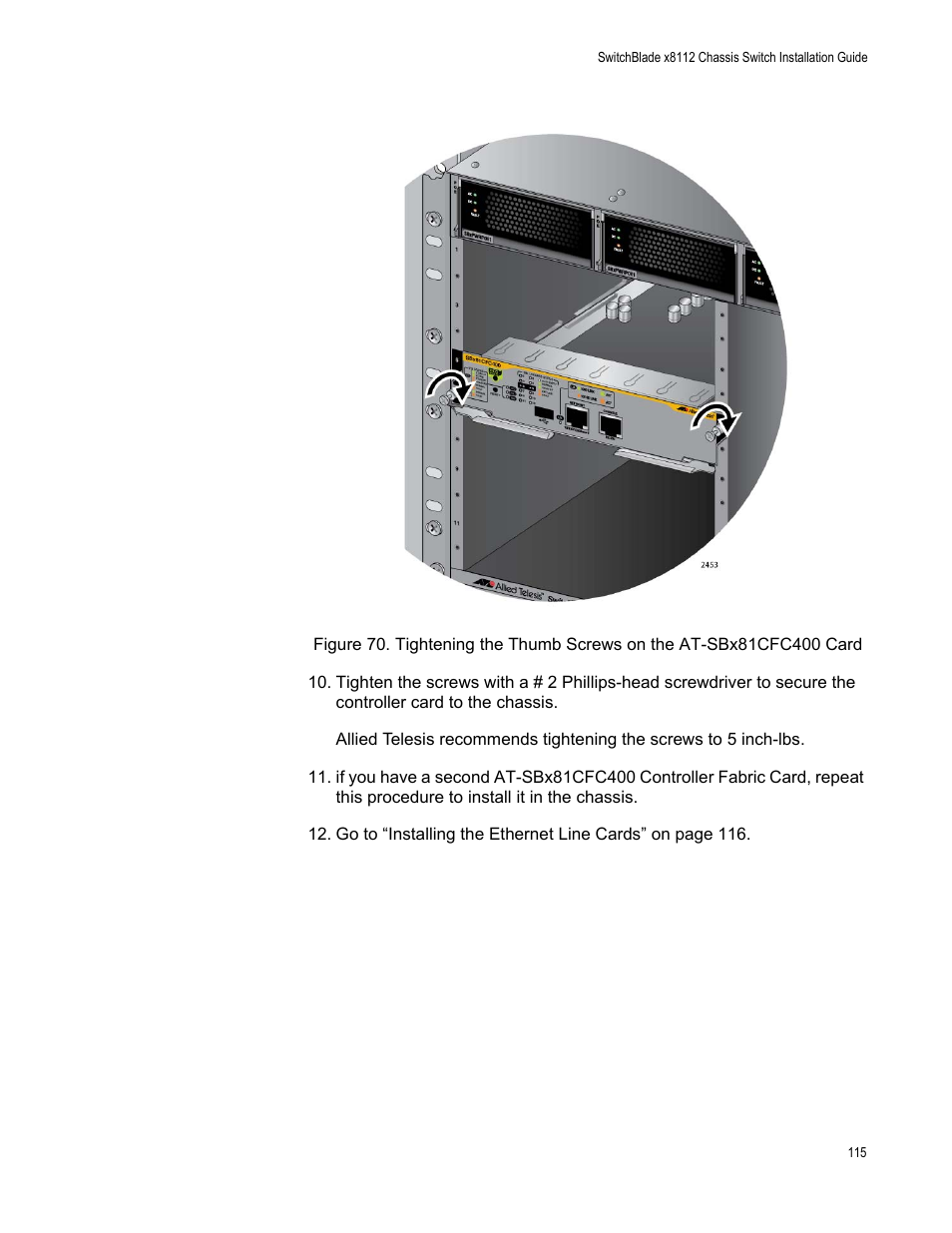 Allied Telesis SwitchBlade x8112 User Manual | Page 115 / 240