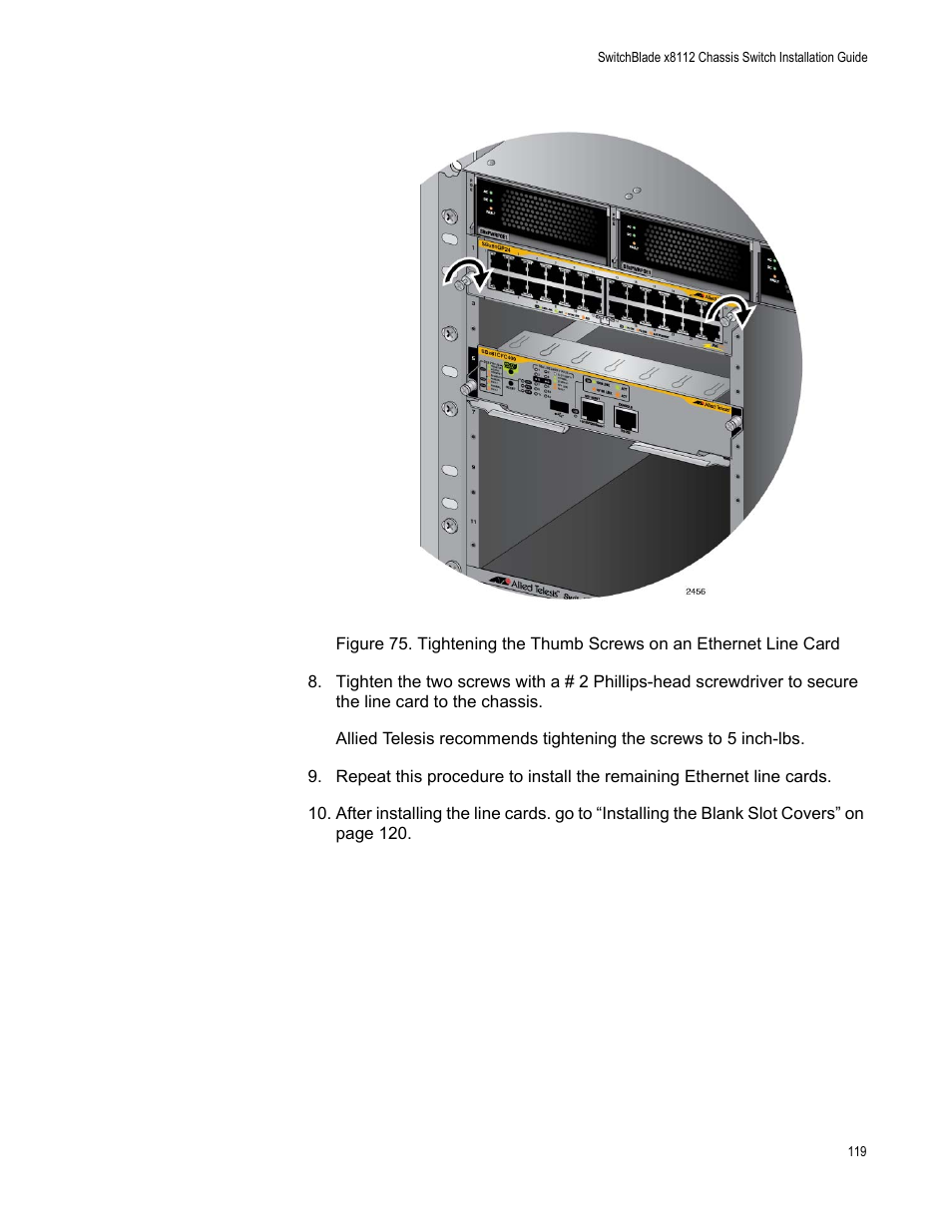 Allied Telesis SwitchBlade x8112 User Manual | Page 119 / 240