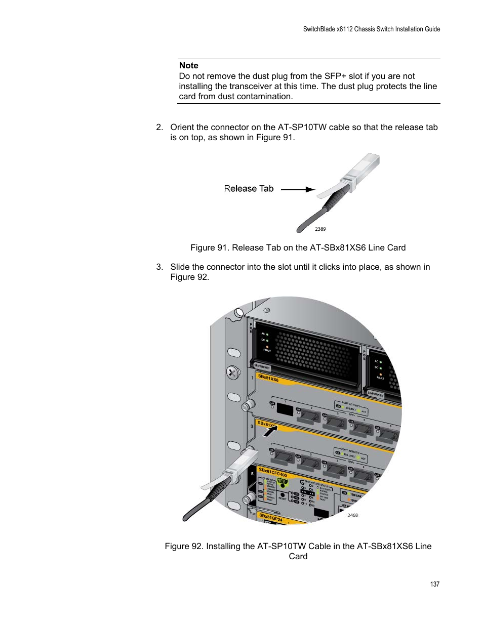Allied Telesis SwitchBlade x8112 User Manual | Page 137 / 240