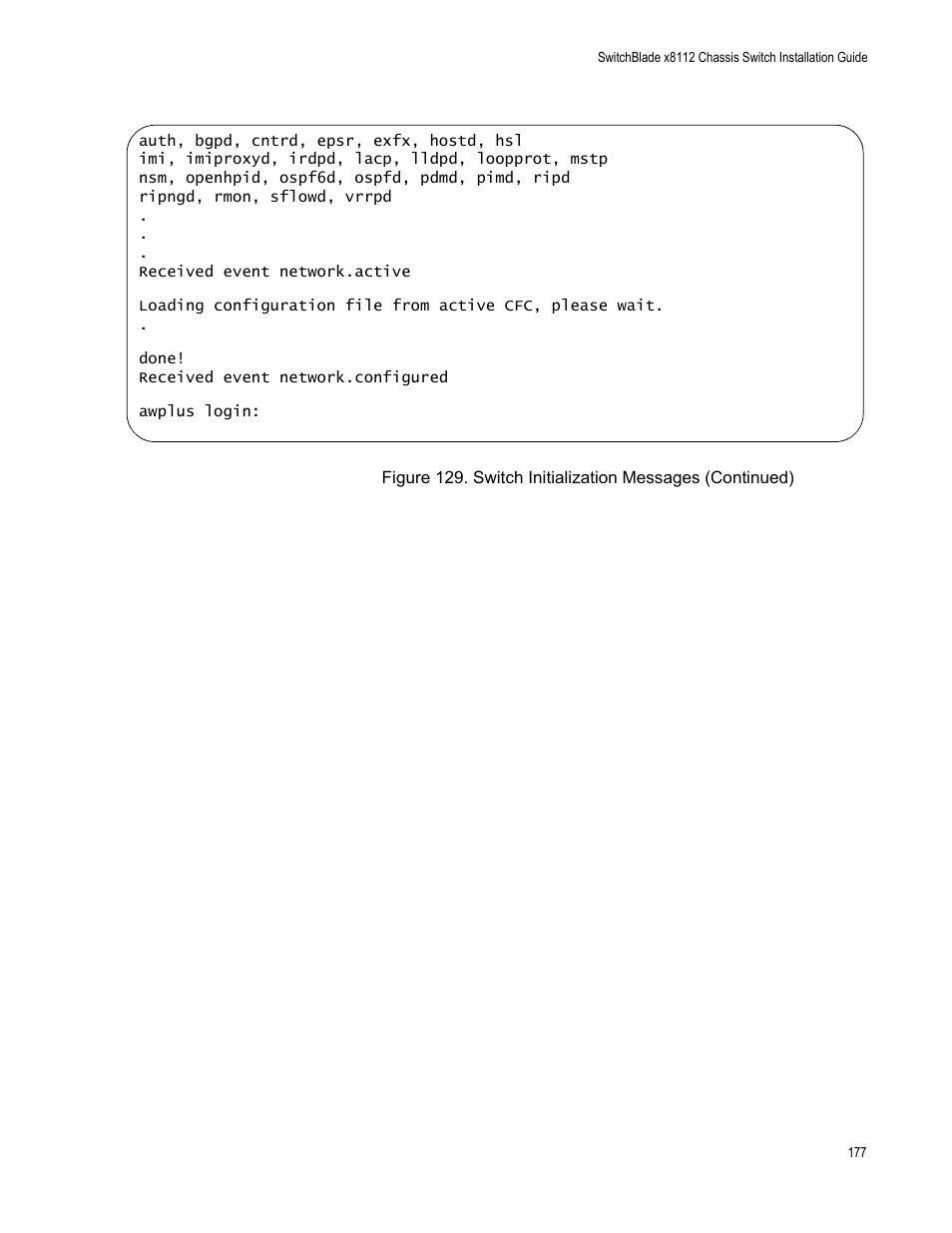 Allied Telesis SwitchBlade x8112 User Manual | Page 177 / 240