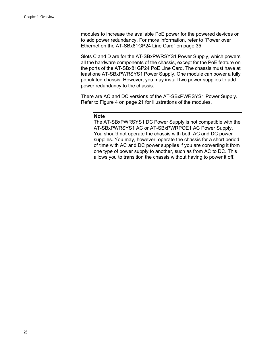 Allied Telesis SwitchBlade x8112 User Manual | Page 26 / 240