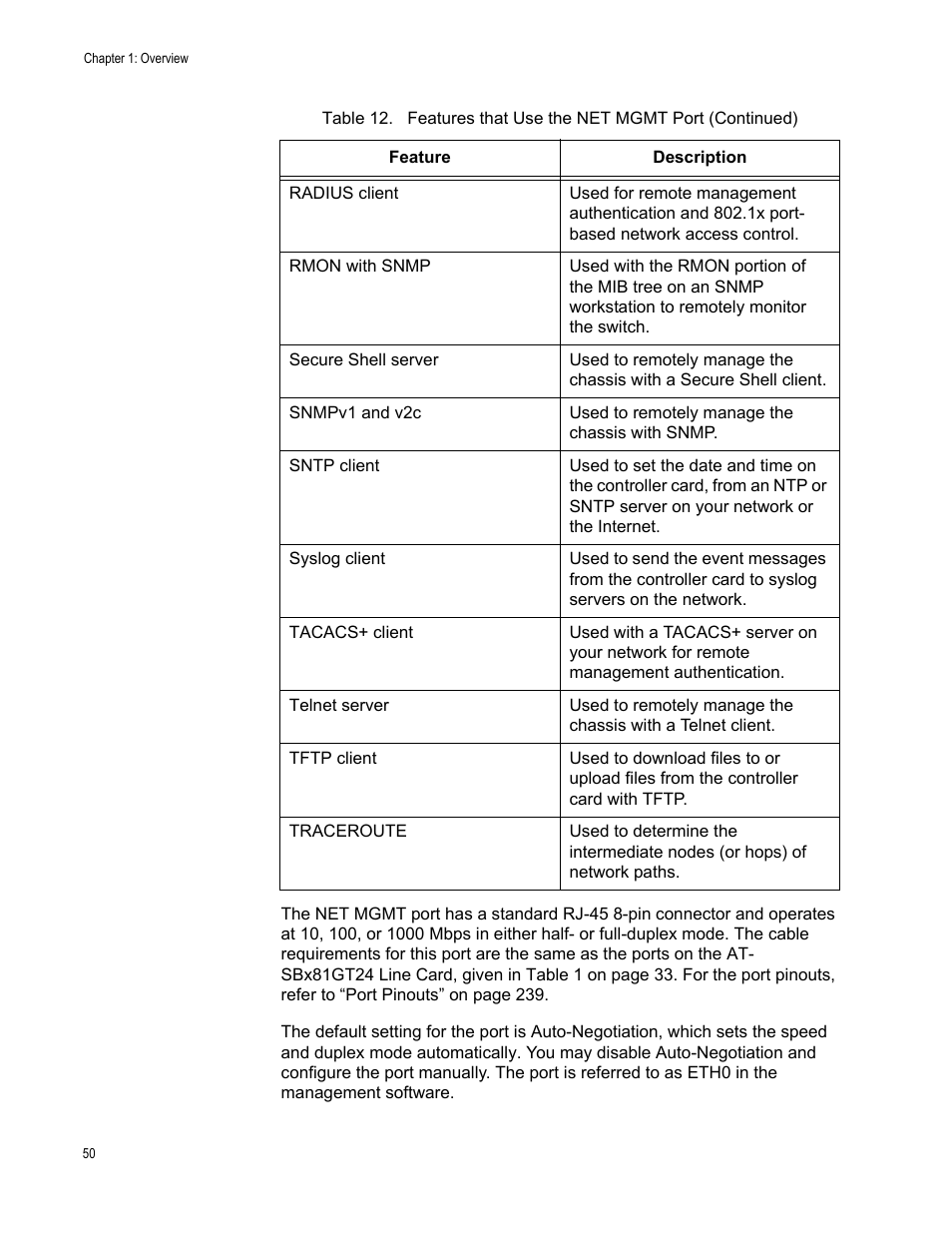 Allied Telesis SwitchBlade x8112 User Manual | Page 50 / 240