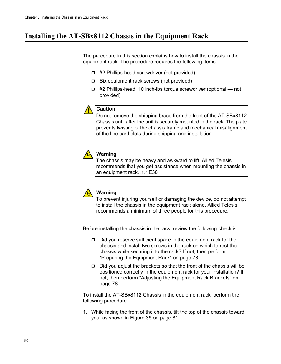 Allied Telesis SwitchBlade x8112 User Manual | Page 80 / 240