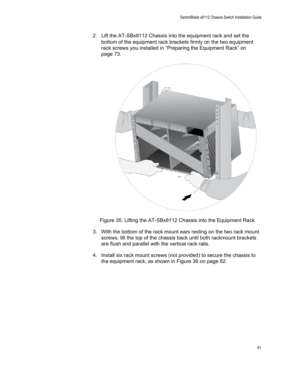 Allied Telesis SwitchBlade x8112 User Manual | Page 81 / 240