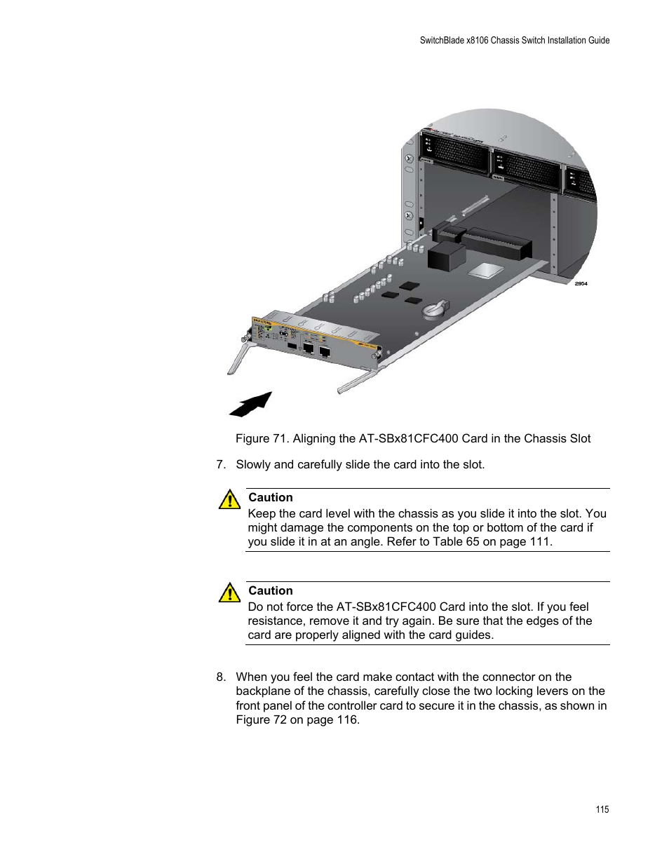 Allied Telesis SwitchBlade x8106 User Manual | Page 115 / 240