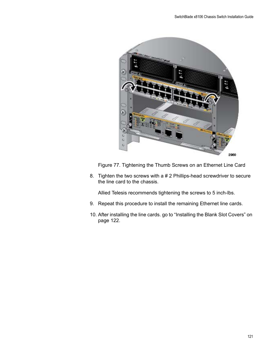 Allied Telesis SwitchBlade x8106 User Manual | Page 121 / 240