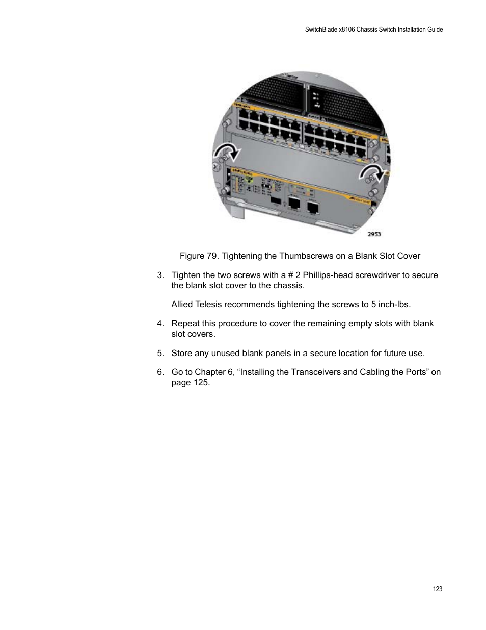 Allied Telesis SwitchBlade x8106 User Manual | Page 123 / 240