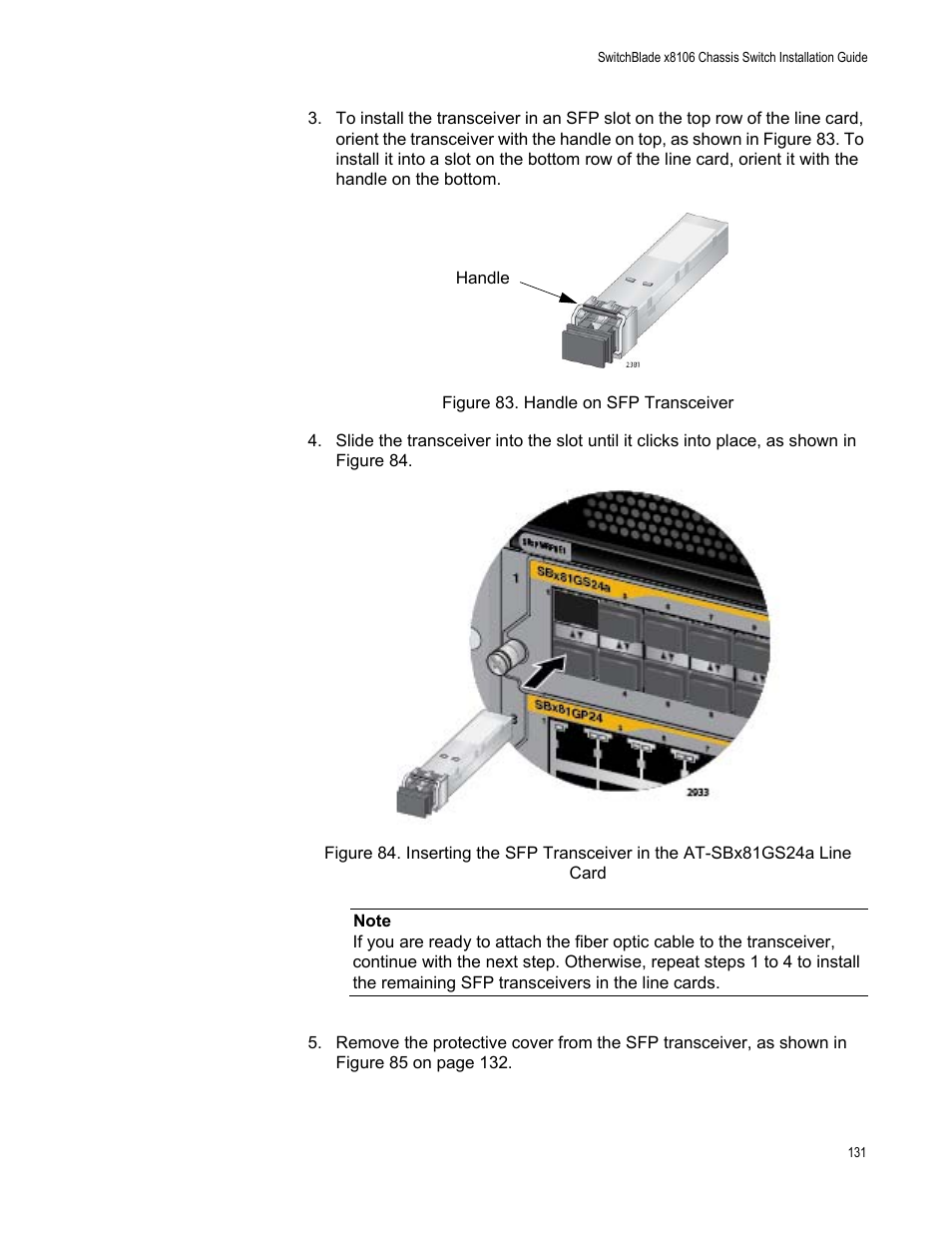 Allied Telesis SwitchBlade x8106 User Manual | Page 131 / 240