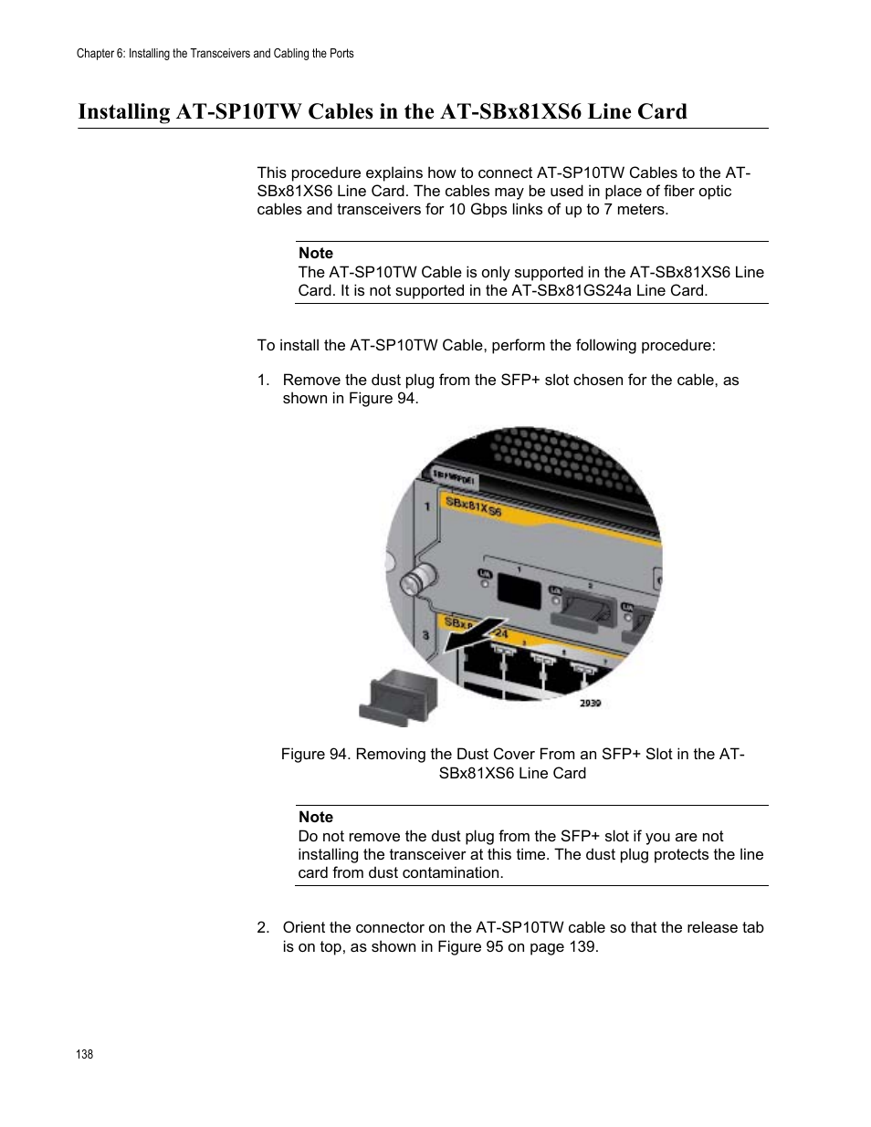 Allied Telesis SwitchBlade x8106 User Manual | Page 138 / 240