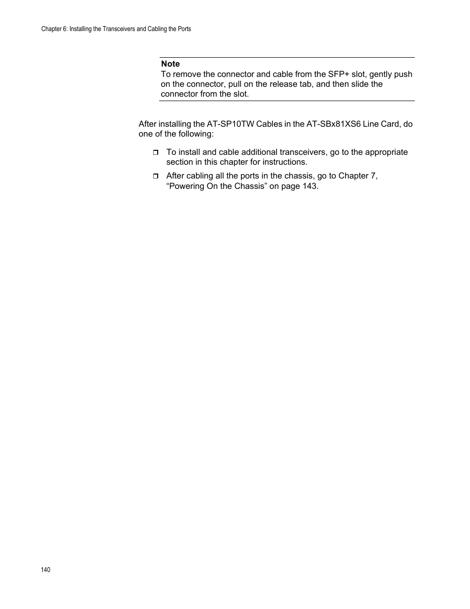 Allied Telesis SwitchBlade x8106 User Manual | Page 140 / 240