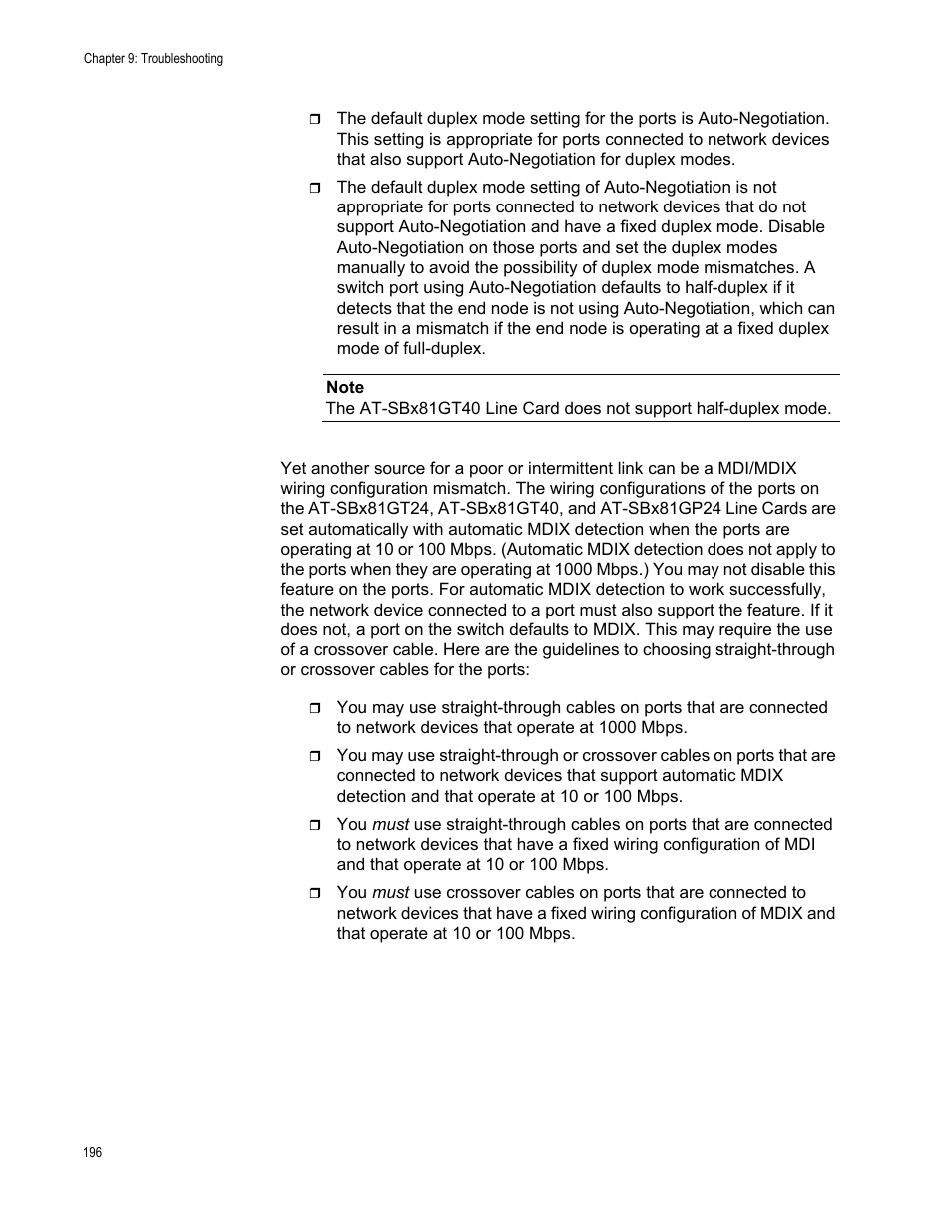 Allied Telesis SwitchBlade x8106 User Manual | Page 196 / 240