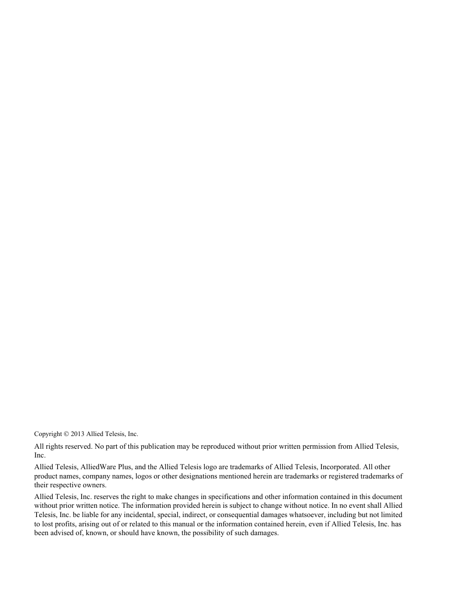 Allied Telesis SwitchBlade x8106 User Manual | Page 2 / 240