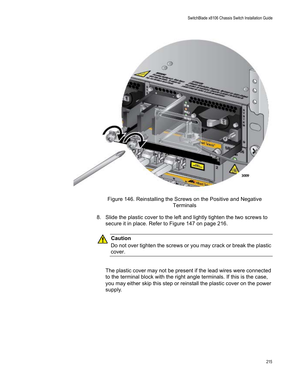 Allied Telesis SwitchBlade x8106 User Manual | Page 215 / 240