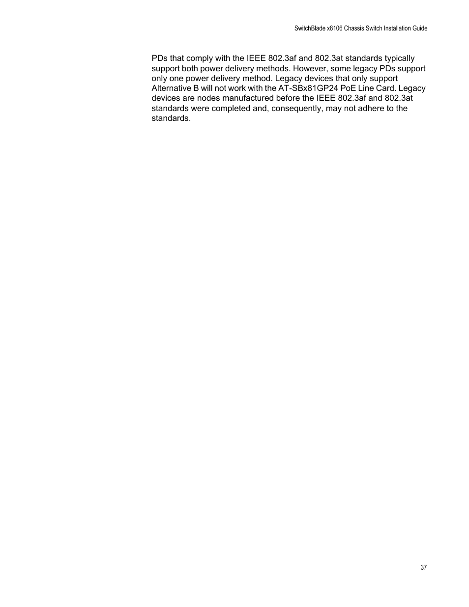 Allied Telesis SwitchBlade x8106 User Manual | Page 37 / 240
