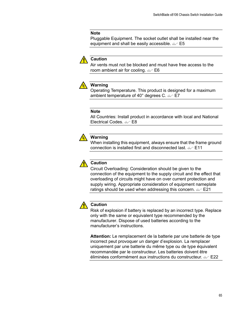 Allied Telesis SwitchBlade x8106 User Manual | Page 65 / 240