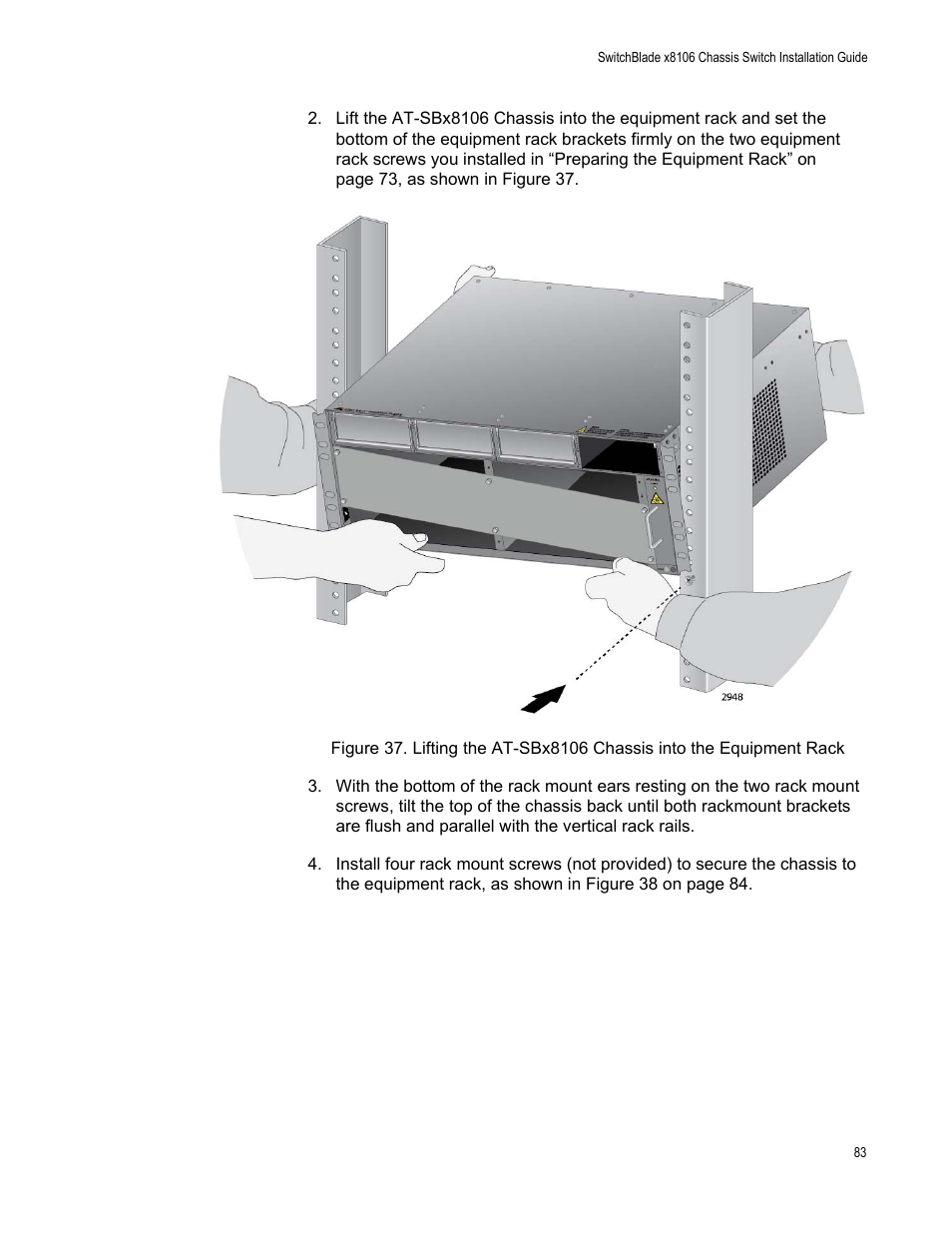 Allied Telesis SwitchBlade x8106 User Manual | Page 83 / 240