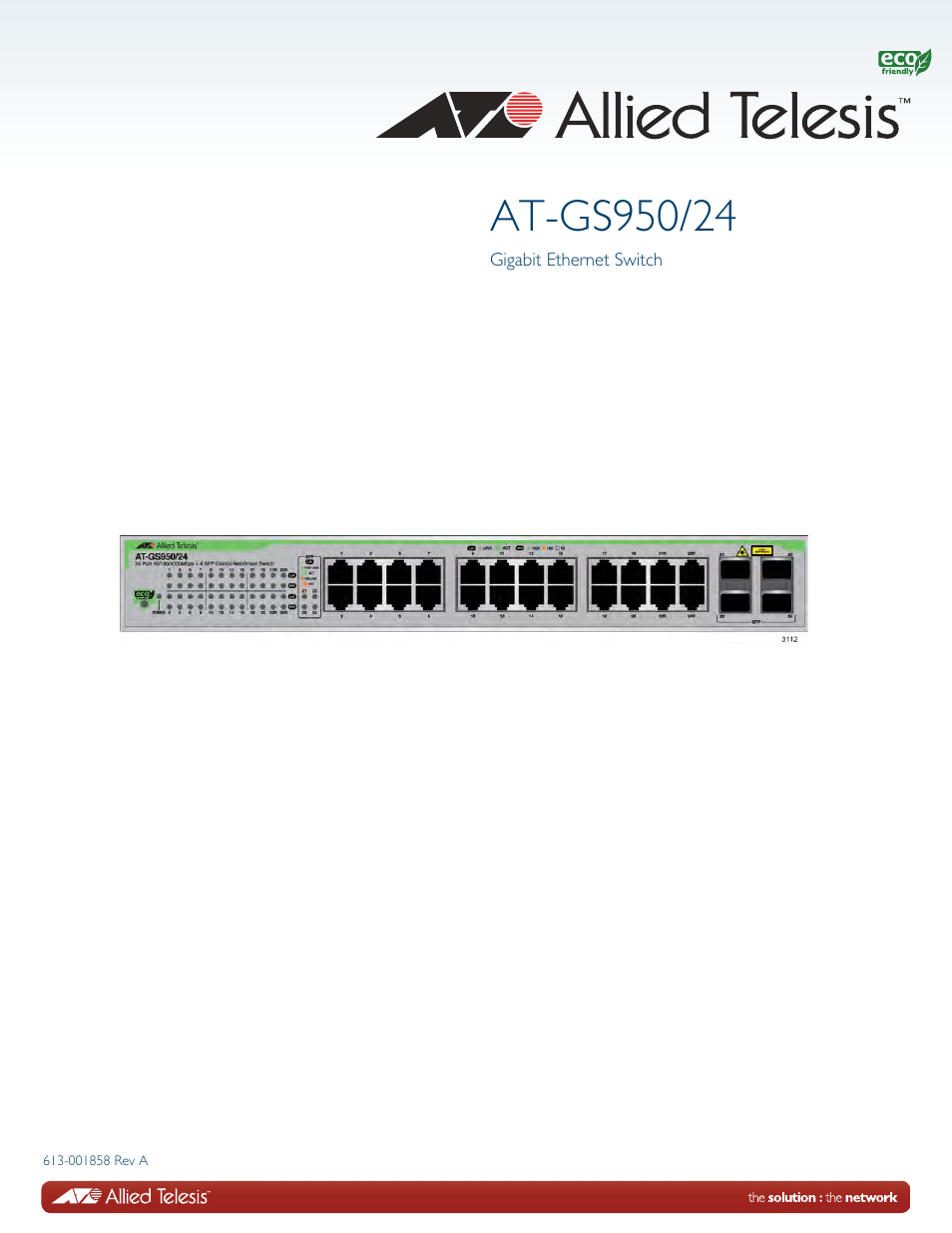 Allied Telesis AT-GS950/24 User Manual | 404 pages